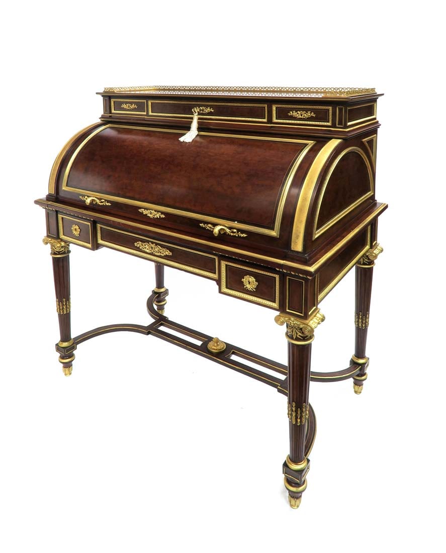 19th C. French Louis XV Revival Mahogany Ladies Desk (1 of 5)