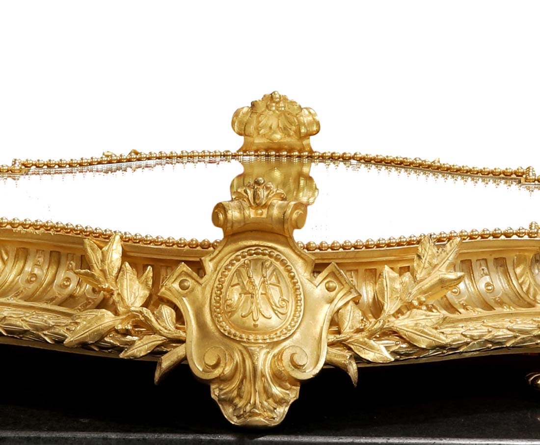 A Large 19th C. French Christofle Figural Gilt Bronze Centerpiece/Plateau - 4