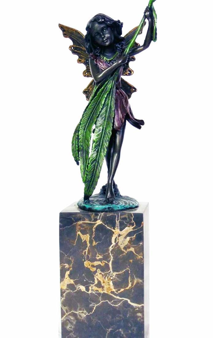 Art Nouveau style Milo Signed Patinated Bronze Figurine (1 of 4)