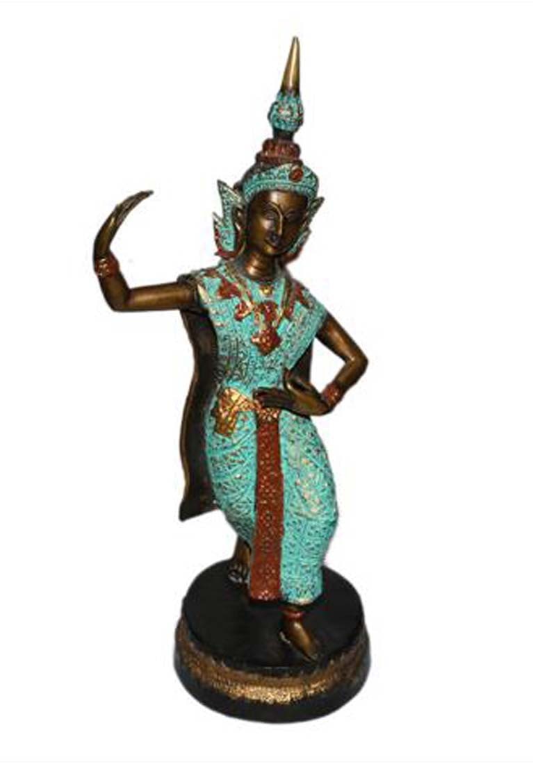 An Indian Bronze Figurine: Indian Bronze Statue. H 11"
