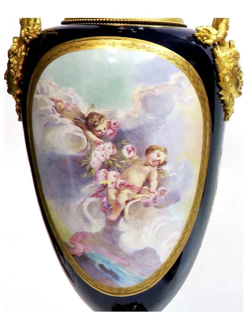 A Pair of 19th C. Monumental Sevres Vases. Museum Quality, Signed Maxant - 10