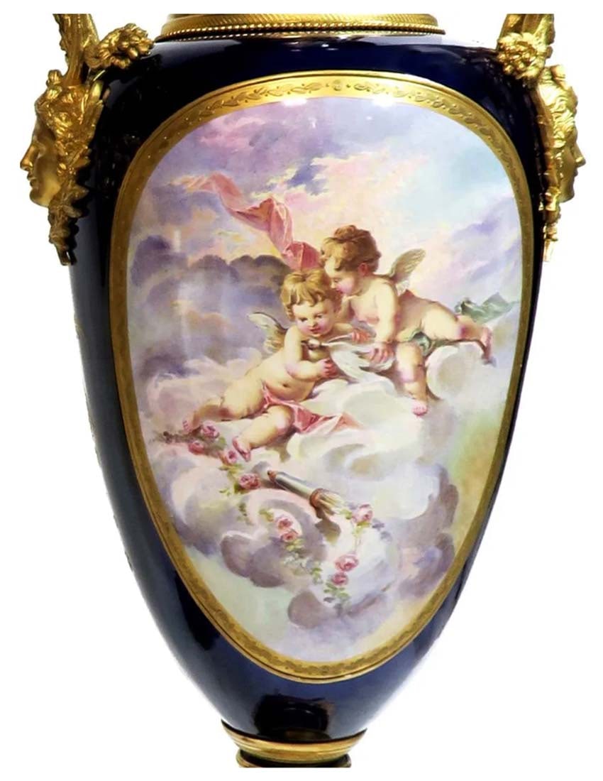 A Pair of 19th C. Monumental Sevres Vases. Museum Quality, Signed Maxant - 11