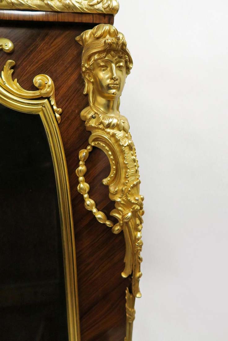 A Gouverneur Bronze Mounted Kingwood Vitrine Cabinet - 6