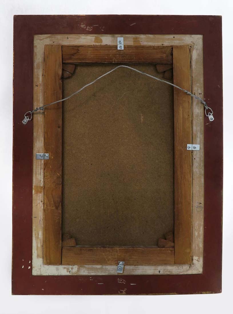 19th C. Framed Continental Oil on Canvas - 3