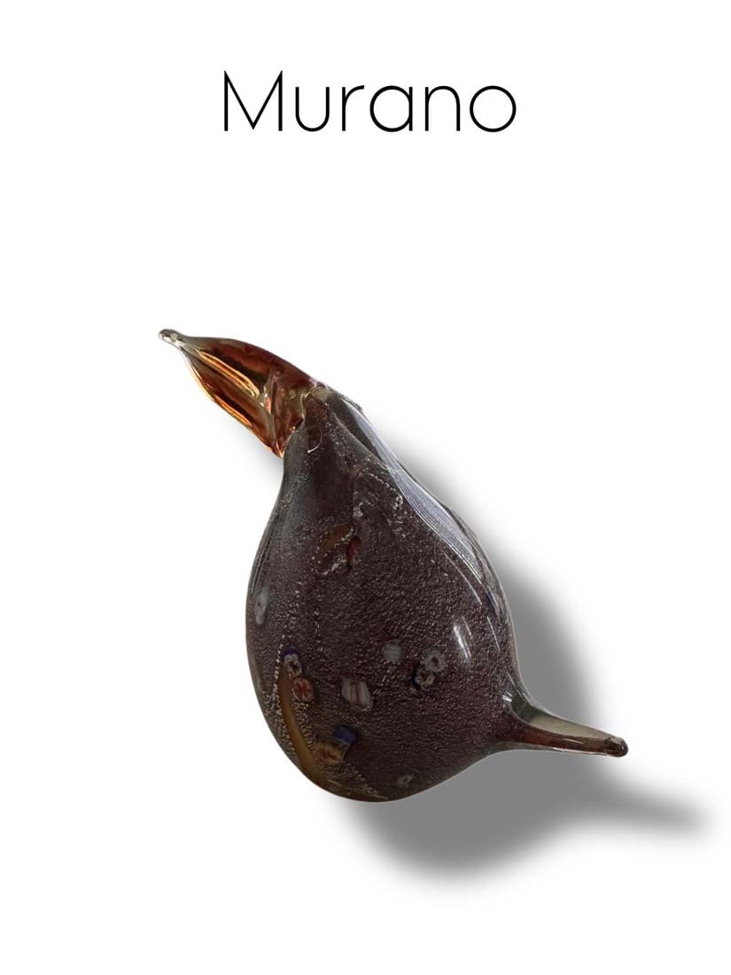 An Italian Murano Art Glass Toucan Bird: An Italian Murano Art Glass Toucan Bird. H 6" x D 5.5"