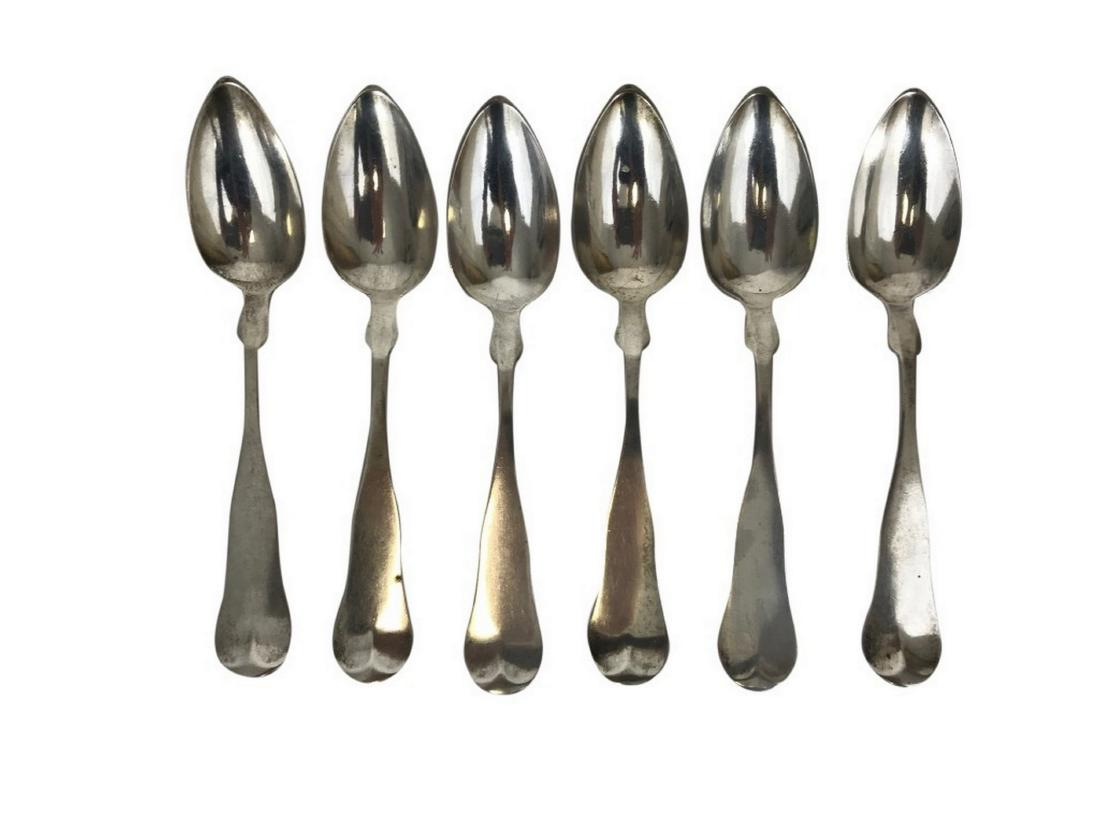 Gerrish & Pearson (Maine) Six Coin Silver Tablespoons (1 of 2)