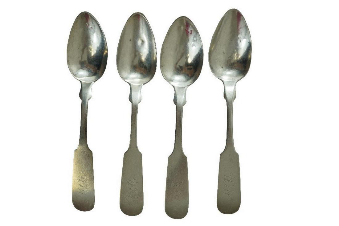 Glaze & Radcliff, South Carolina, Four Coin Silver Teas (1 of 2)