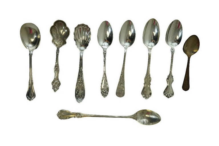 Nine Assorted Sterling Silver Spoons Feb 09, 2019 Childress Gaffney