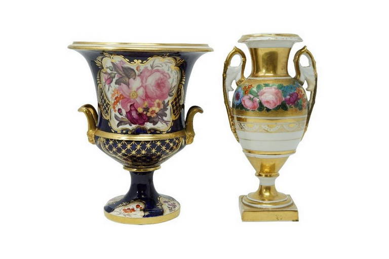 Two Dresden Style Porcelain Urns Feb 09, 2019 Childress Gaffney