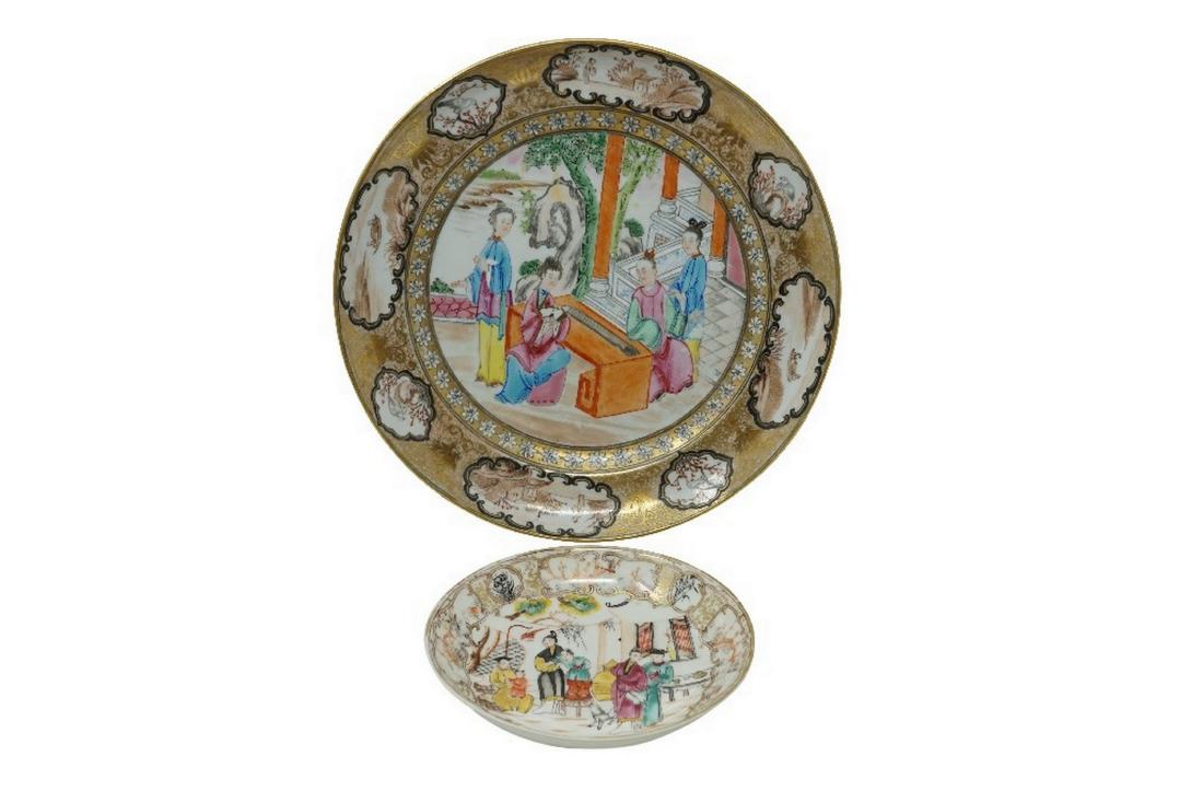 Chinese Export Plate and Bowl (1 of 1)