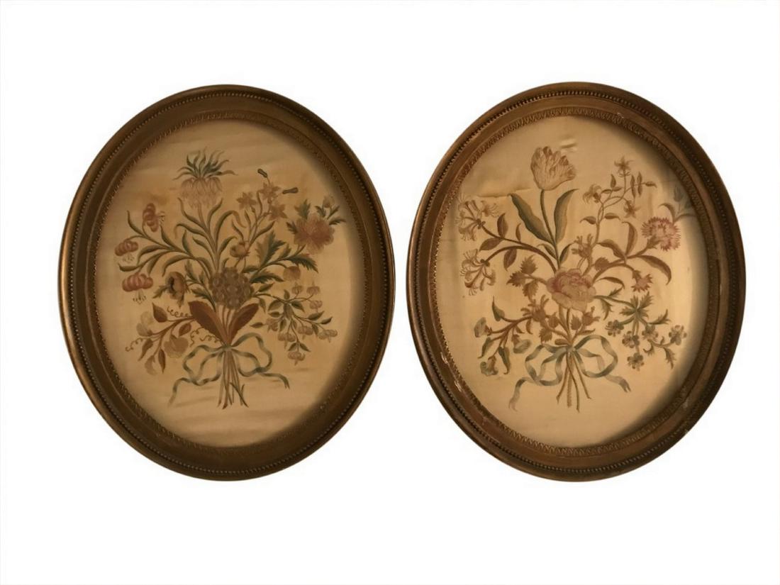 Two Floral Silkworks (1 of 1)