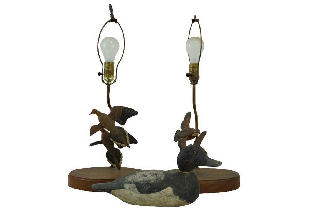 Pair of Bird Lamps and Duck Decoy Lamps (1 of 1)
