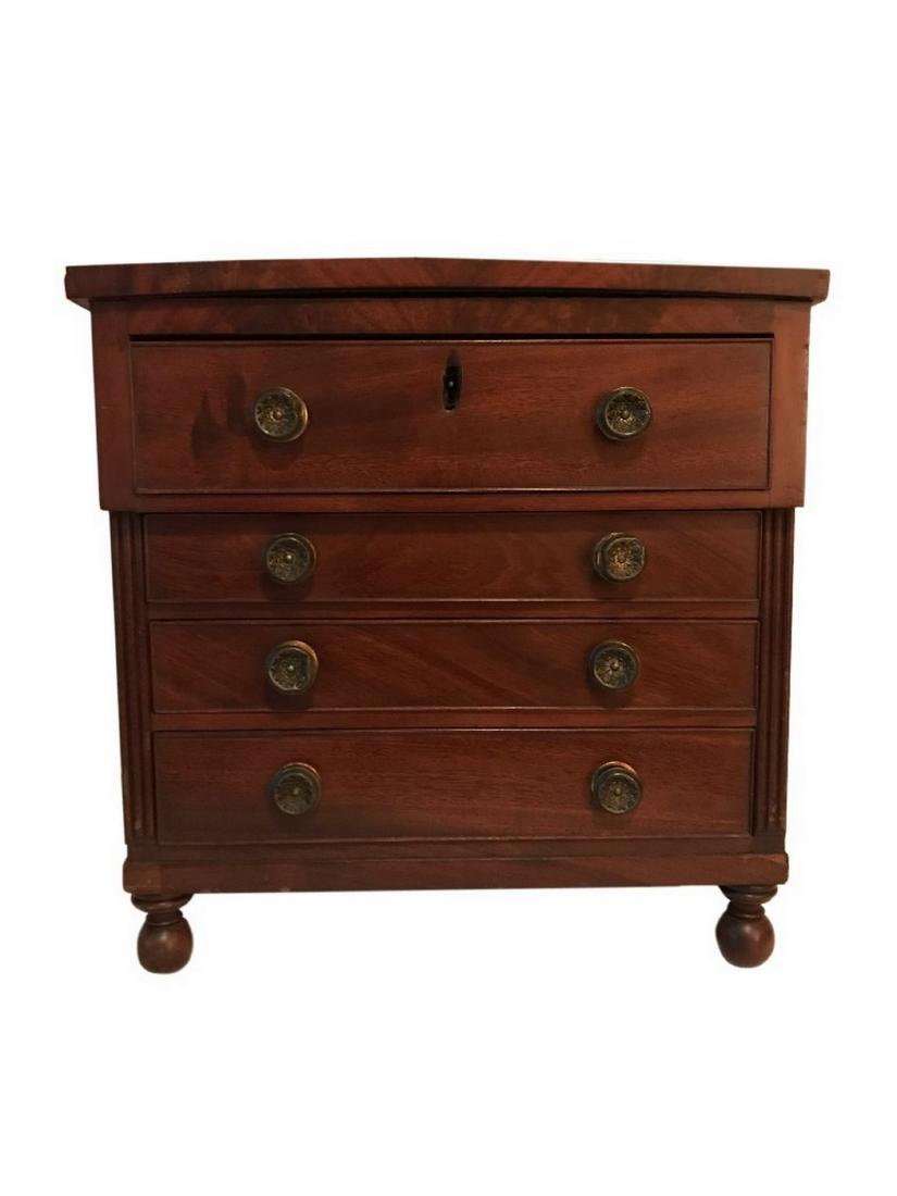 Miniature Sheraton Chest of Drawers (1 of 1)