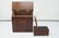 English Miniature Tea Caddy Box and Slant Front Desk - 2