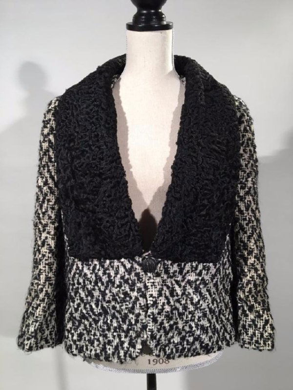 Cloth Jacket With Persian Lamb Collar (1 of 13)