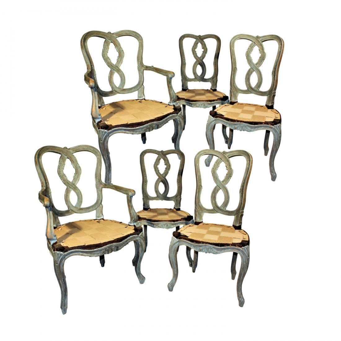 Set Of 6 Venetian Style Dining Chairs (1 of 6)