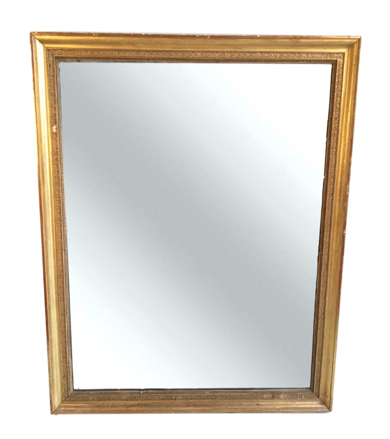 Louis XVI Giltwood Mirror, 19th C. (1 of 3)