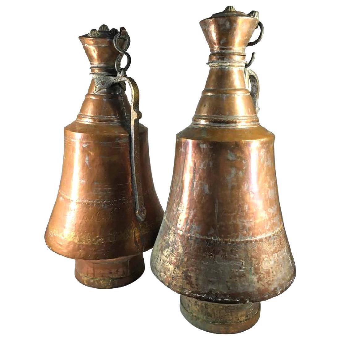 Two Large Copper Storage Vessels, Moroccan (1 of 3)