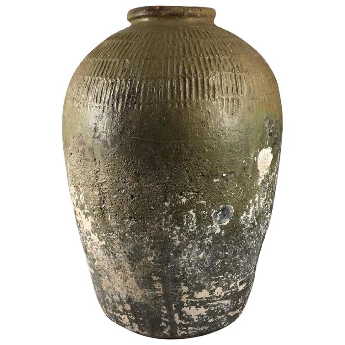 Primative Terra Cotta Storage Jar (1 of 1)