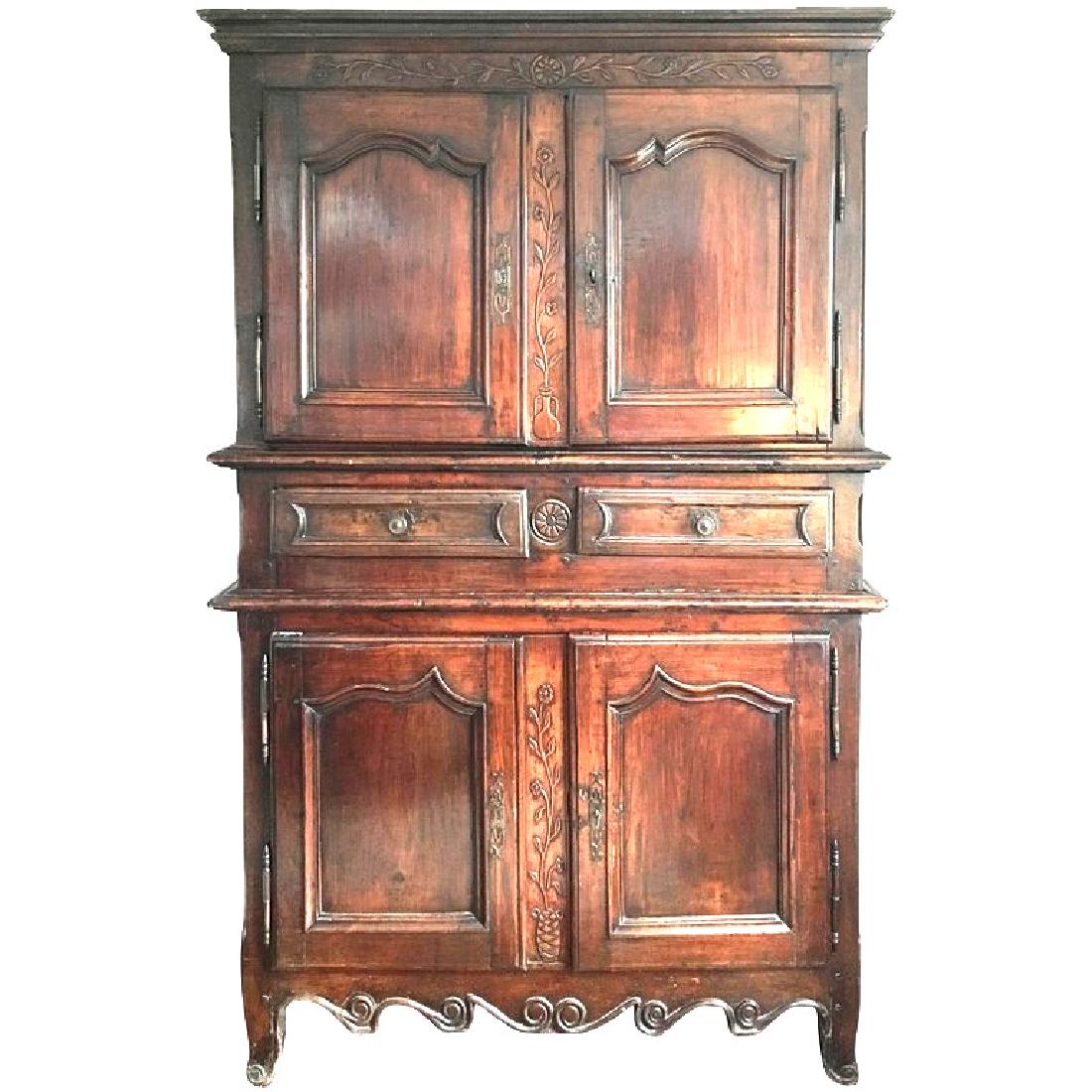 18th Century Buffet A Deux Corps, Brittany France (1 of 9)