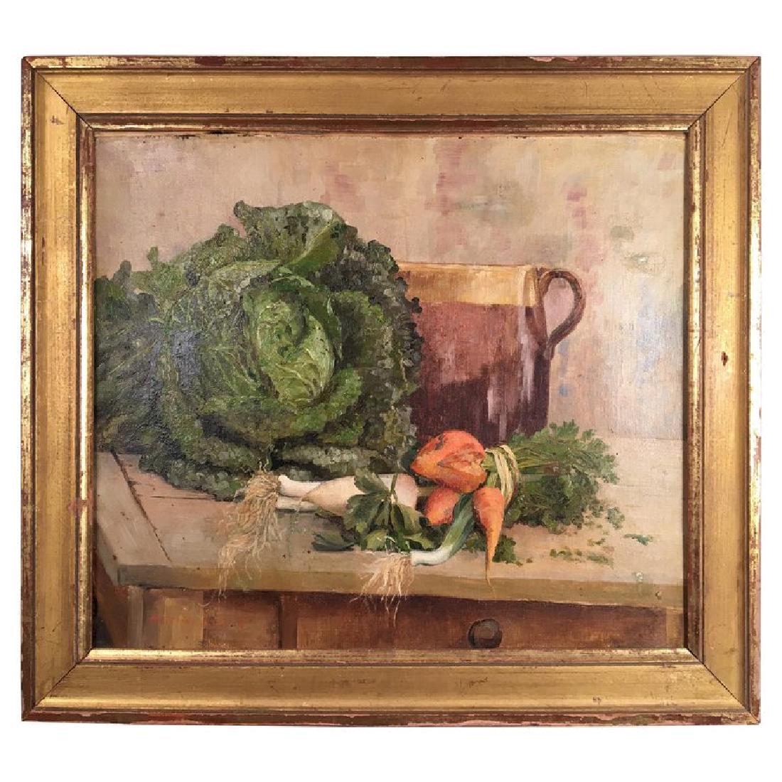 French Still Life Painting, Vegetables (1 of 6)