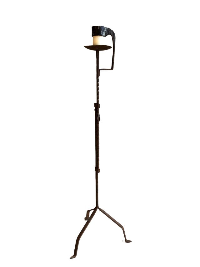 Wrought Iron Candle Stand, 18th C. (1 of 5)