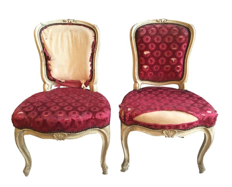 Pair Of French Louis XV Period Side Chairs, Signed (1 of 11)