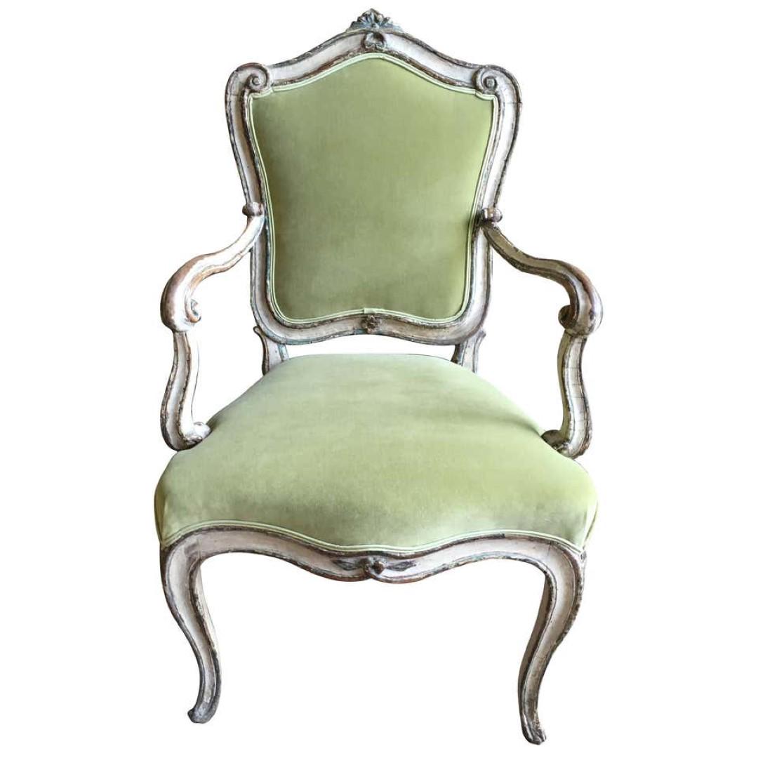 Rare Venetian Armchair, circa 1760 (1 of 6)