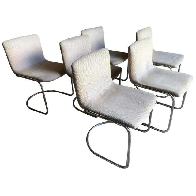 Set of 6 Modern Dining Chairs by Giovanni Offredi (1 of 8)
