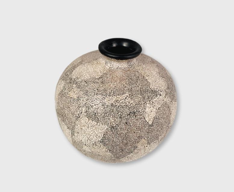 Art Deco Eggshell Lacquer Glazed Vase (1 of 5)