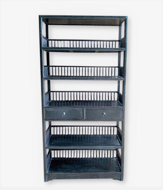 Ebonized Bookshelf, Chinese (1 of 7)