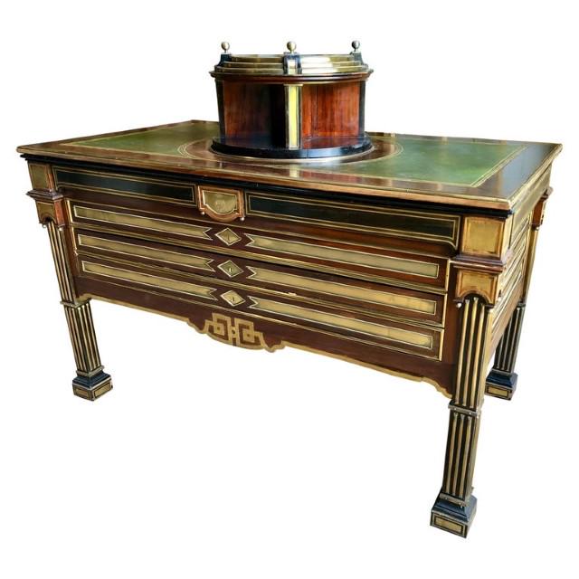 Russian Neoclassical Library Table, 19th C. (1 of 11)