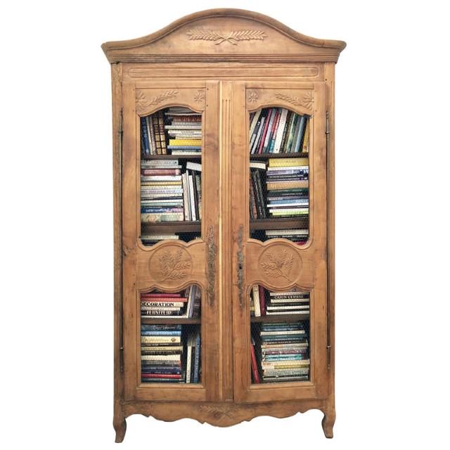 Louis XV Bleached Walnut Bookcase (1 of 5)