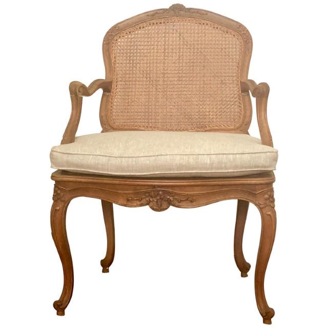 Louis XV Style Armchair, Caned (1 of 8)