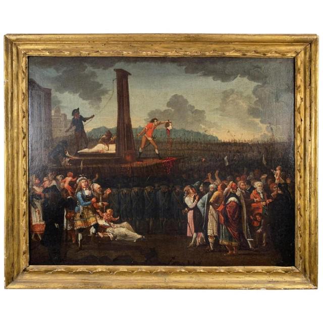 Oil on Canvas, Execution of Louis XVI (1 of 6)