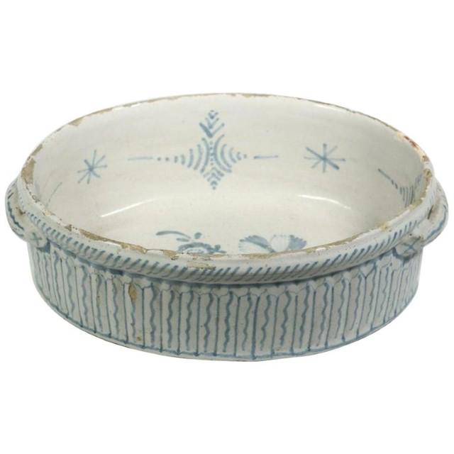 French Faience JardiniÃ¨re, Blue and White (1 of 3)