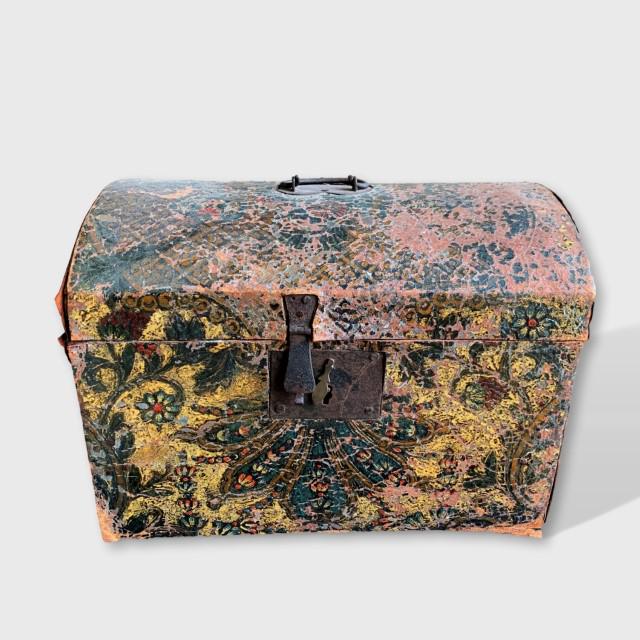 18th Century Embosssed Leather Box (1 of 7)