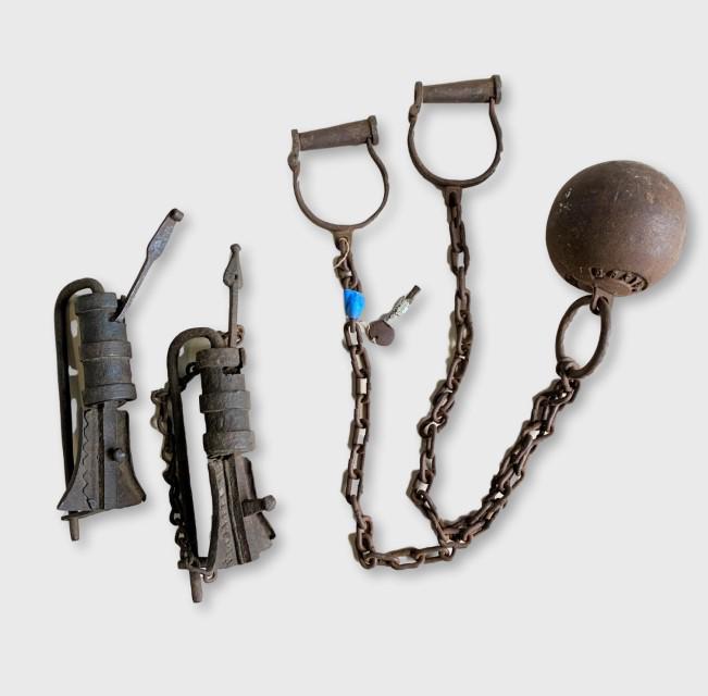 Antique Locks And Ball and Chain (1 of 4)