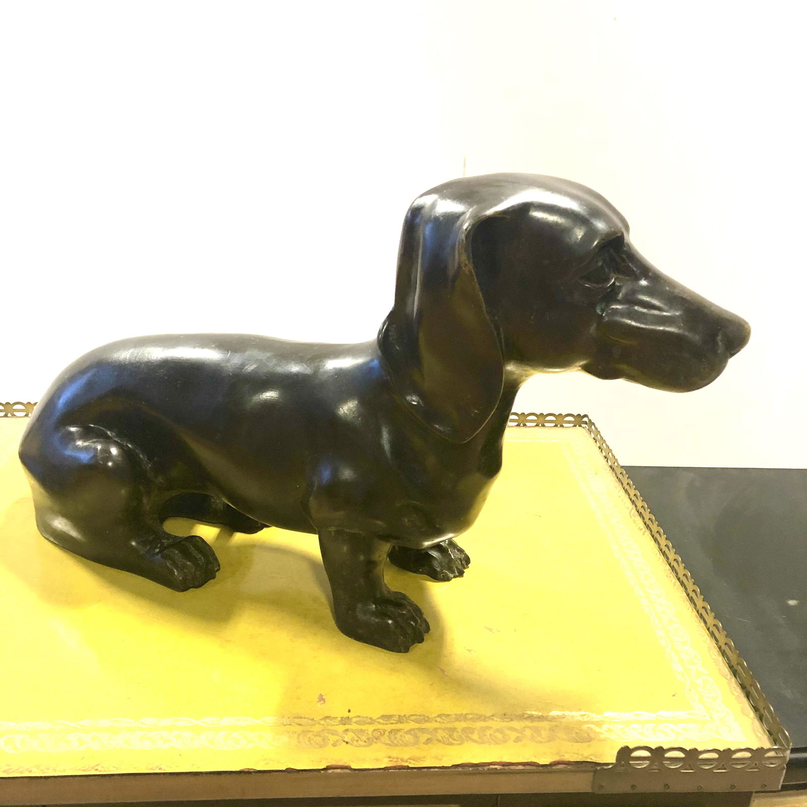Bronze Dachshund Statue (1 of 3)