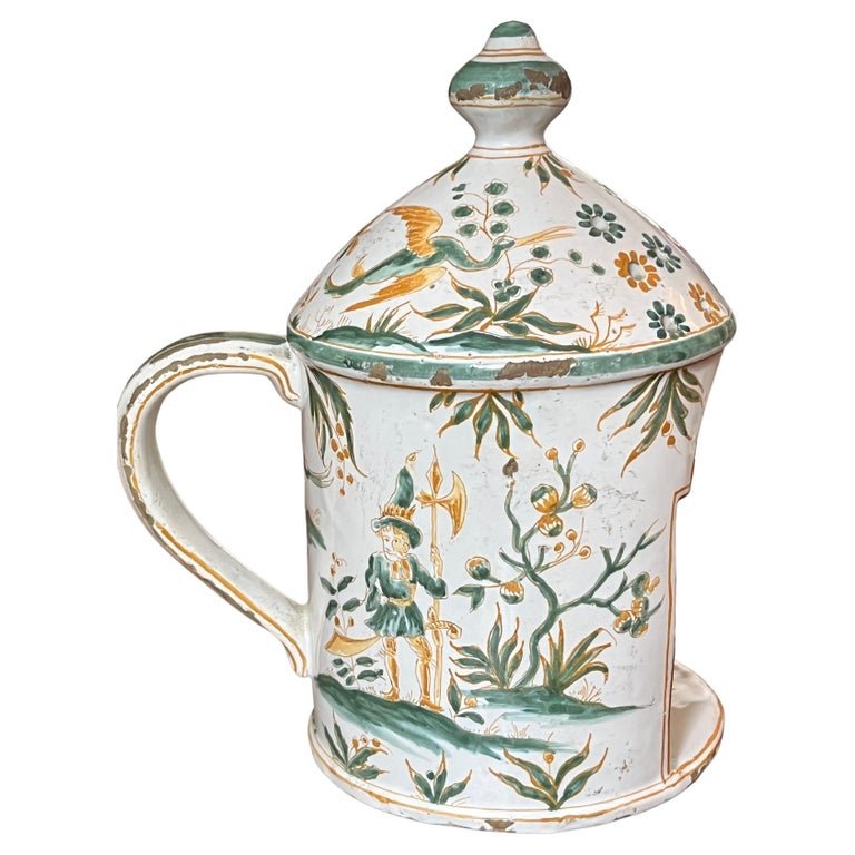 Faience Candle Holder, Moustiers, 18th C. (1 of 13)