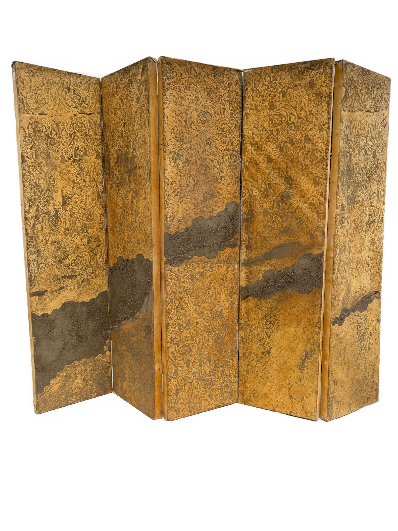 Large 5-panel Folding Screen, Painted (1 of 7)