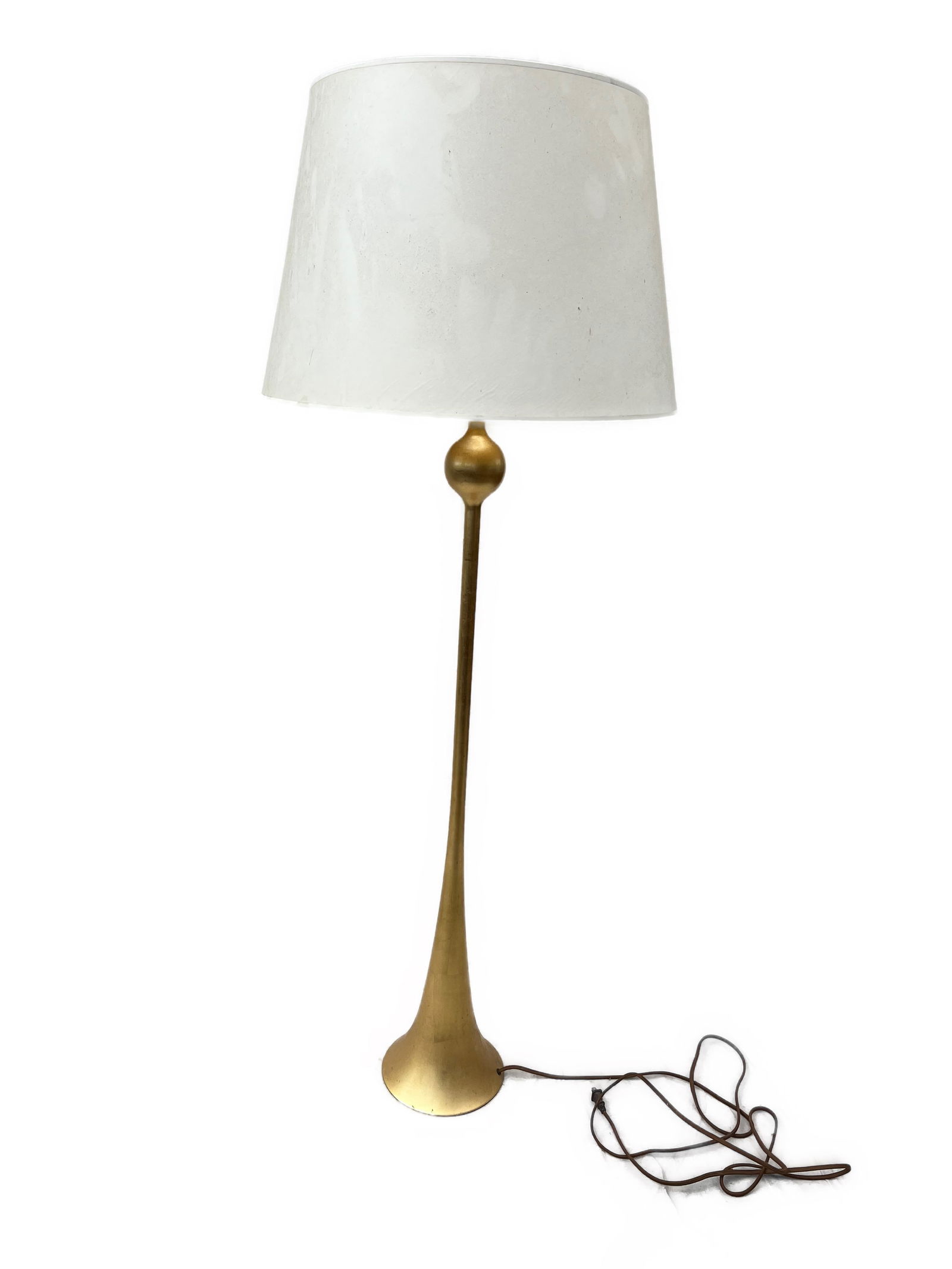 Gilt Metal Floor Lamp (1 of 7)