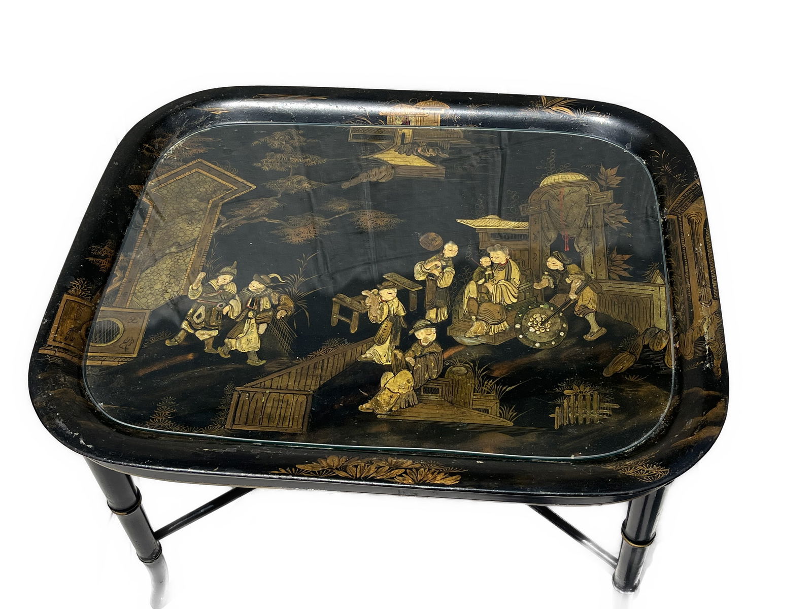 Regency Tole Tray Table (1 of 6)