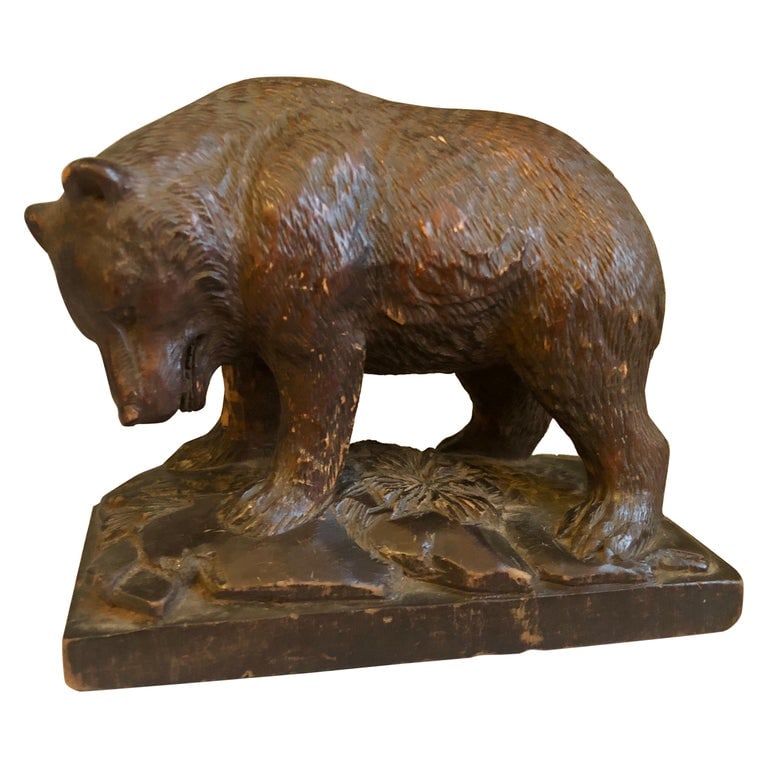 Black Forest Carved Bear (1 of 6)
