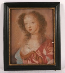 Pastel Portrait of a Woman, Edward Luttrell attr.