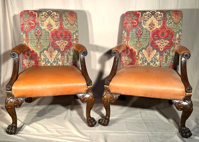Pair of Georgian Style Armchairs