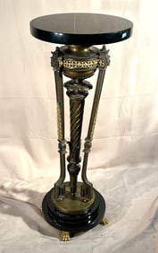 Bronze and Marble Pedestal
