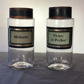Pair of 19th Century Apothecary Jars