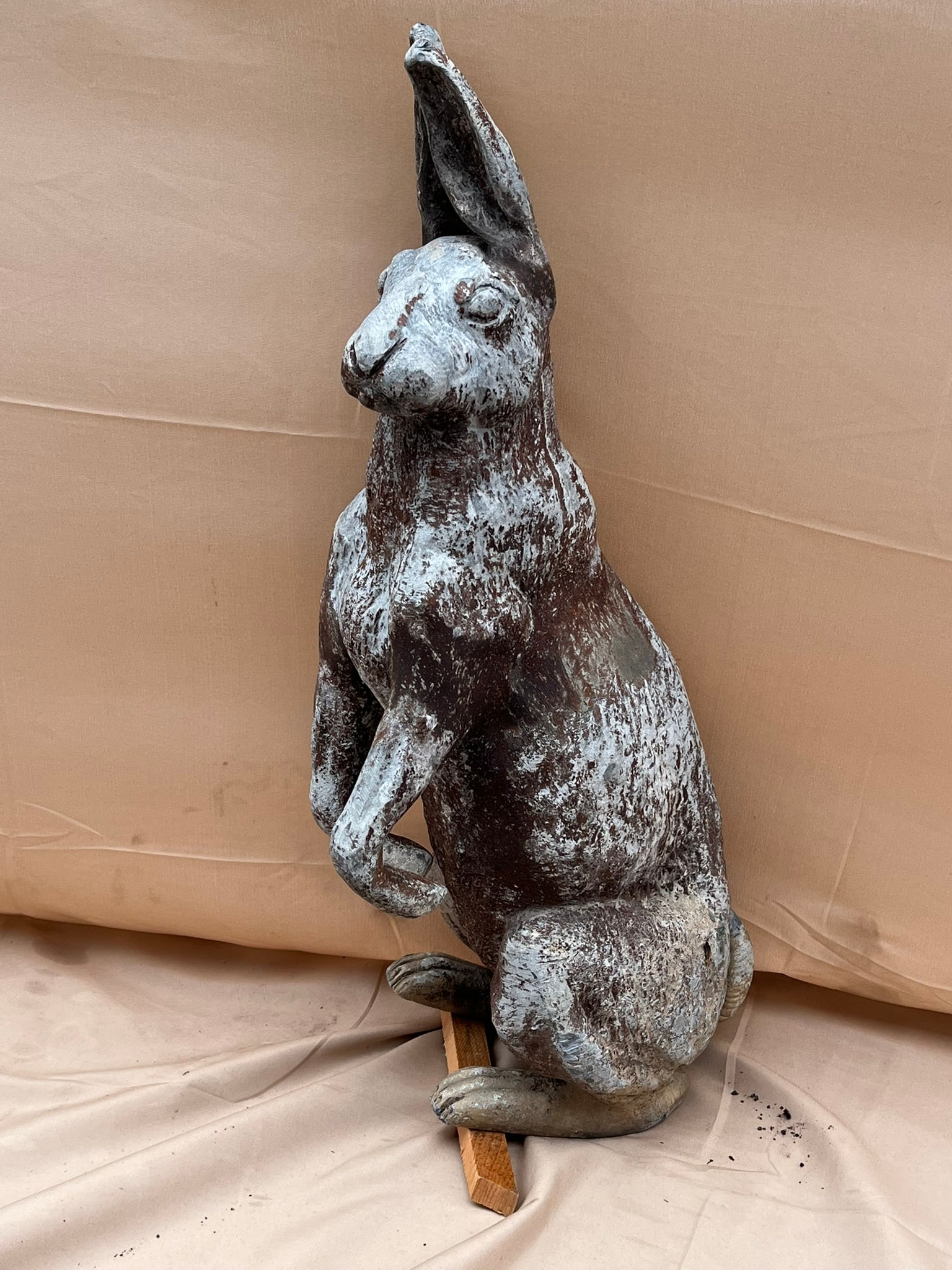 Lead Garden Statue, Hare (1 of 4)