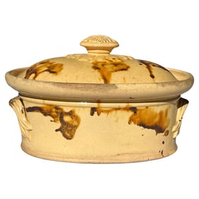 French Jaspe' Tureen, 19th Century